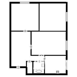 3-к квартира, вторичка, 59м2, 2/4 этаж
