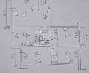 4-к квартира, вторичка, 77м2, 7/9 этаж