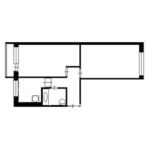 2-к квартира, вторичка, 50м2, 3/9 этаж