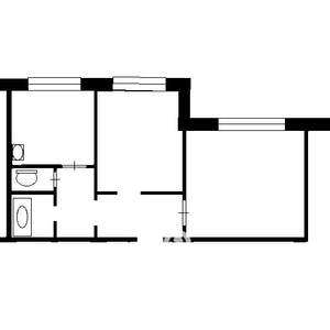 2-к квартира, вторичка, 53м2, 2/9 этаж