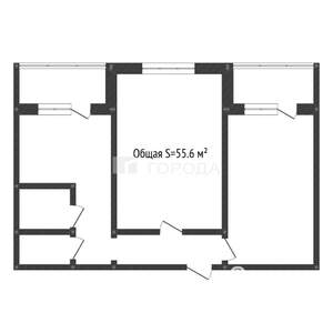 2-к квартира, вторичка, 56м2, 9/9 этаж