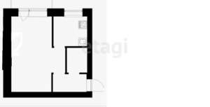 1-к квартира, вторичка, 29м2, 5/5 этаж