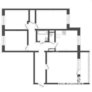 4-к квартира, вторичка, 78м2, 5/10 этаж