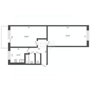 2-к квартира, вторичка, 48м2, 3/5 этаж