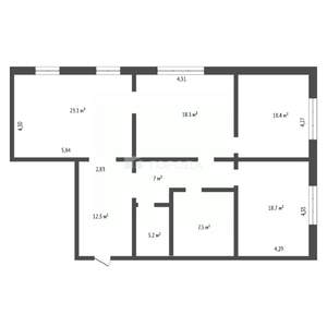 4-к квартира, вторичка, 111м2, 3/10 этаж