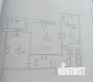 2-к квартира, вторичка, 52м2, 5/10 этаж