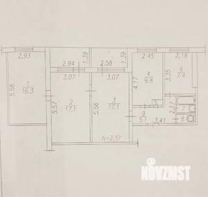 4-к квартира, вторичка, 77м2, 9/9 этаж