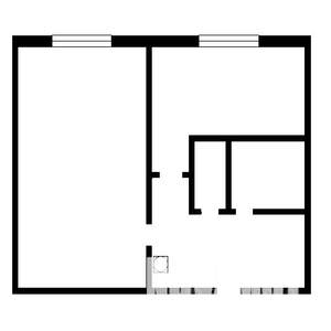 1-к квартира, вторичка, 31м2, 1/5 этаж