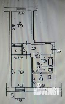 2-к квартира, вторичка, 59м2, 2/4 этаж