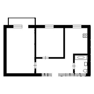 2-к квартира, вторичка, 52м2, 9/9 этаж