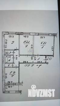 3-к квартира, вторичка, 66м2, 6/9 этаж