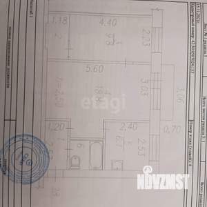 2-к квартира, вторичка, 43м2, 4/4 этаж