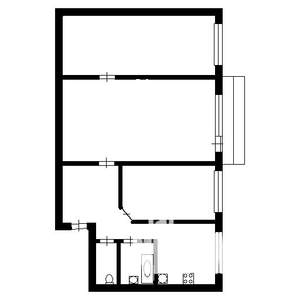 3-к квартира, вторичка, 58м2, 4/4 этаж