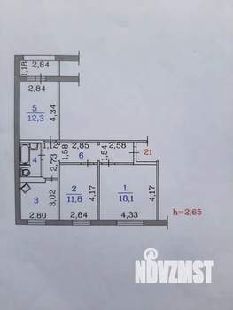 3-к квартира, вторичка, 67м2, 7/10 этаж