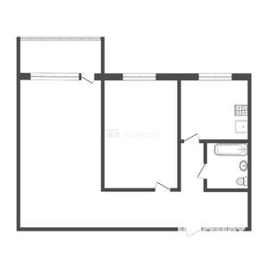 2-к квартира, вторичка, 43м2, 4/6 этаж
