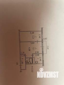 2-к квартира, вторичка, 47м2, 2/5 этаж