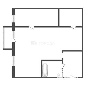 2-к квартира, вторичка, 43м2, 4/5 этаж