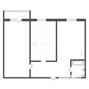 2-к квартира, вторичка, 44м2, 3/9 этаж
