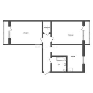 2-к квартира, вторичка, 60м2, 3/5 этаж