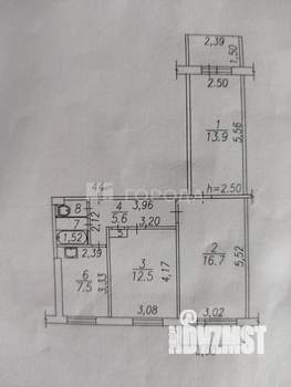 3-к квартира, вторичка, 60м2, 2/9 этаж