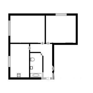 2-к квартира, вторичка, 51м2, 1/5 этаж