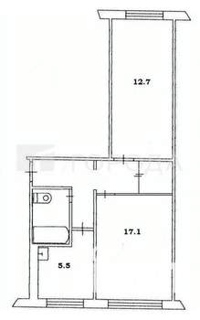 2-к квартира, вторичка, 58м2, 3/5 этаж