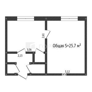 1-к квартира, вторичка, 26м2, 4/5 этаж