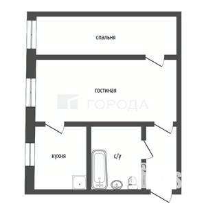 2-к квартира, вторичка, 45м2, 1/5 этаж