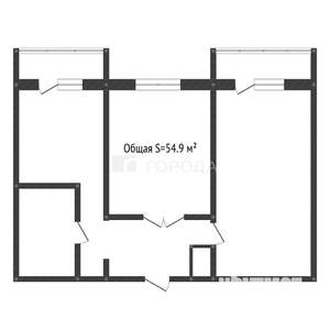 2-к квартира, вторичка, 55м2, 4/6 этаж