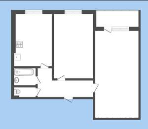 3-к квартира, вторичка, 60м2, 3/9 этаж