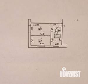 2-к квартира, вторичка, 41м2, 1/5 этаж