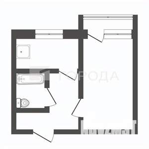 1-к квартира, вторичка, 34м2, 5/5 этаж