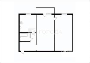 2-к квартира, вторичка, 46м2, 4/5 этаж