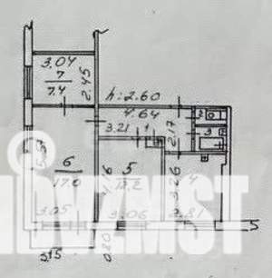 3-к квартира, вторичка, 57м2, 7/9 этаж