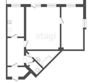 2-к квартира, вторичка, 72м2, 2/6 этаж