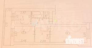 2-к квартира, вторичка, 52м2, 2/5 этаж