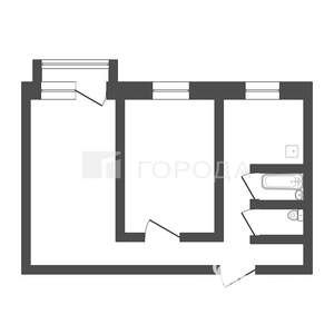2-к квартира, вторичка, 43м2, 5/5 этаж