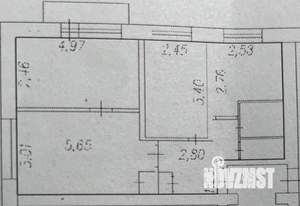 3-к квартира, вторичка, 52м2, 5/5 этаж