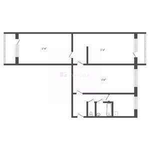 3-к квартира, вторичка, 64м2, 5/5 этаж