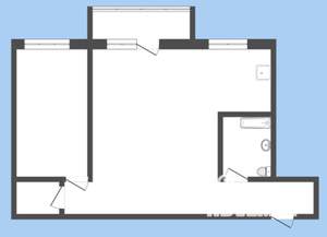 2-к квартира, вторичка, 45м2, 5/5 этаж