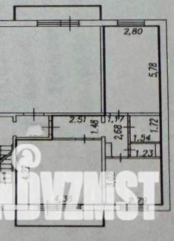 2-к квартира, вторичка, 55м2, 2/10 этаж