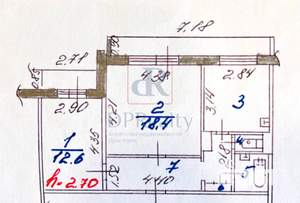 2-к квартира, вторичка, 53м2, 10/10 этаж
