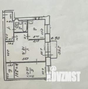 2-к квартира, вторичка, 45м2, 3/4 этаж
