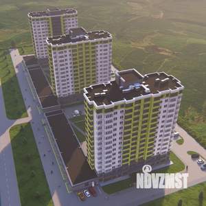 2-к квартира, строящийся дом, 57м2, 12/15 этаж