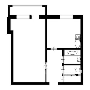 1-к квартира, вторичка, 29м2, 7/9 этаж