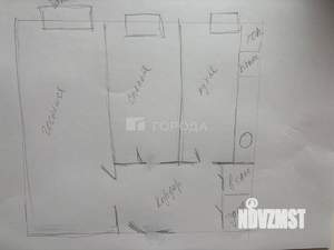 2-к квартира, вторичка, 46м2, 6/9 этаж