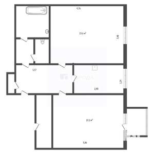 2-к квартира, вторичка, 45м2, 5/5 этаж
