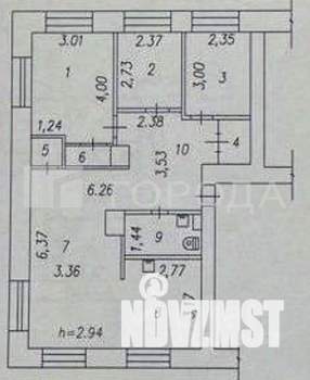 4-к квартира, вторичка, 79м2, 1/3 этаж