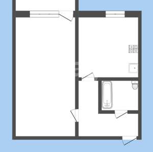 1-к квартира, вторичка, 32м2, 6/7 этаж