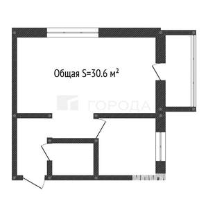 1-к квартира, вторичка, 31м2, 4/5 этаж